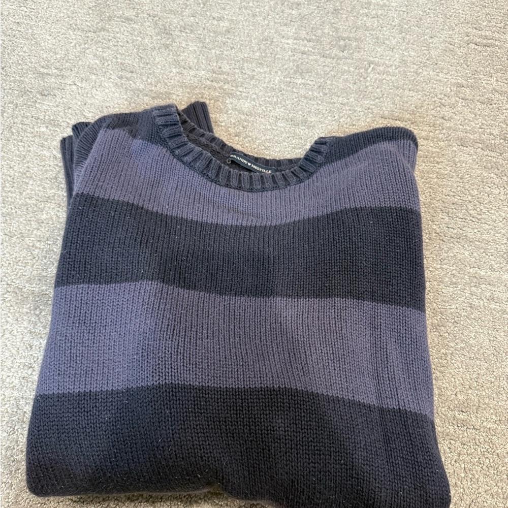Brandy Melville sweater blue stripes